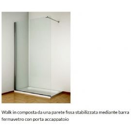 Walk-In cristallo 6 mm. e altezza 2 mt.