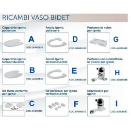 Sedile WC - BIDET  Ricambi